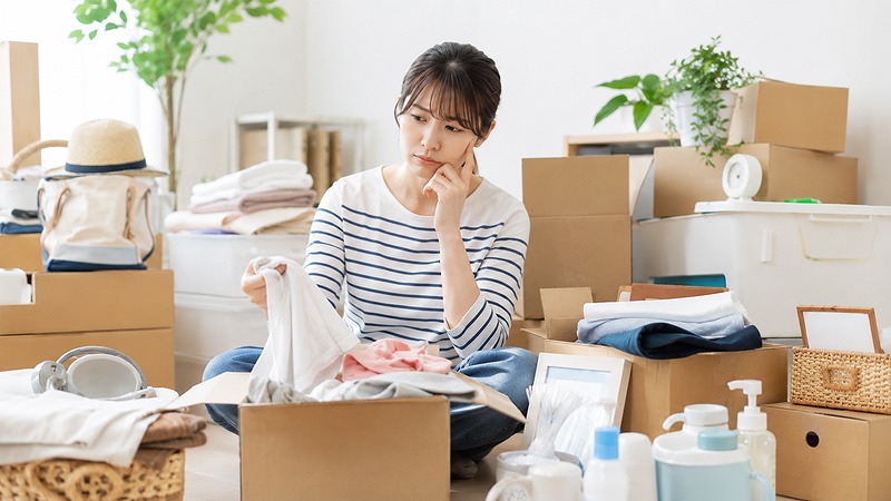 宅配型トランクルームで荷物を保管するイメージ