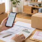 宅トラの配送料や料金をスマホと料金表で確認するイメージ