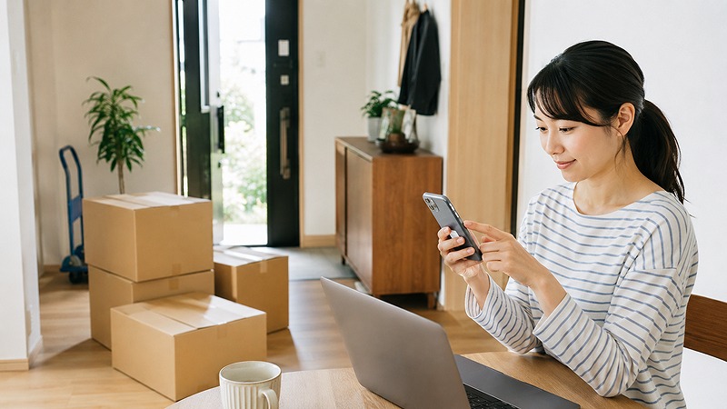 宅トラの契約方法と初期費用を確認するイメージ