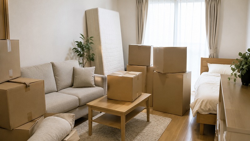 宅トラで預けたい大型家具や荷物のイメージ