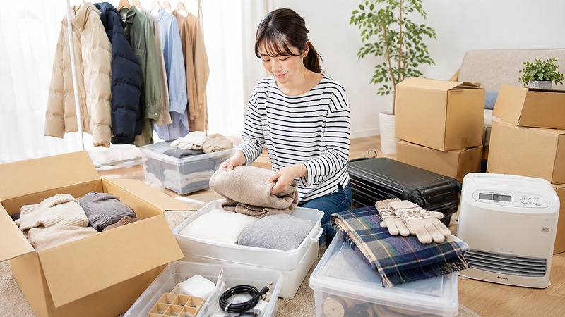 引っ越し準備や季節用品の整理で宅トラを利用するイメージ
