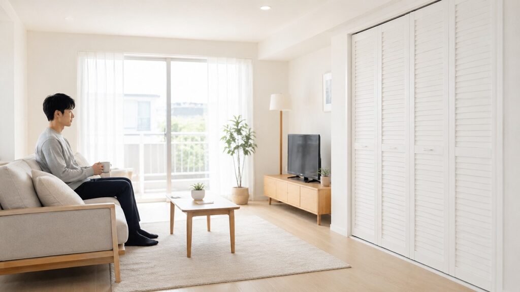 トランクルーム利用で片付いた部屋